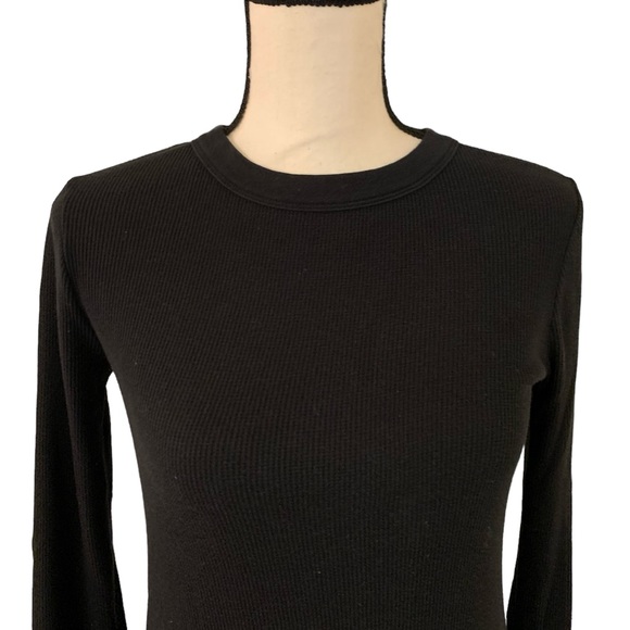 Treasure & Bond ribbed Crewneck long sleeve casual midi dress - Picture 4 of 8